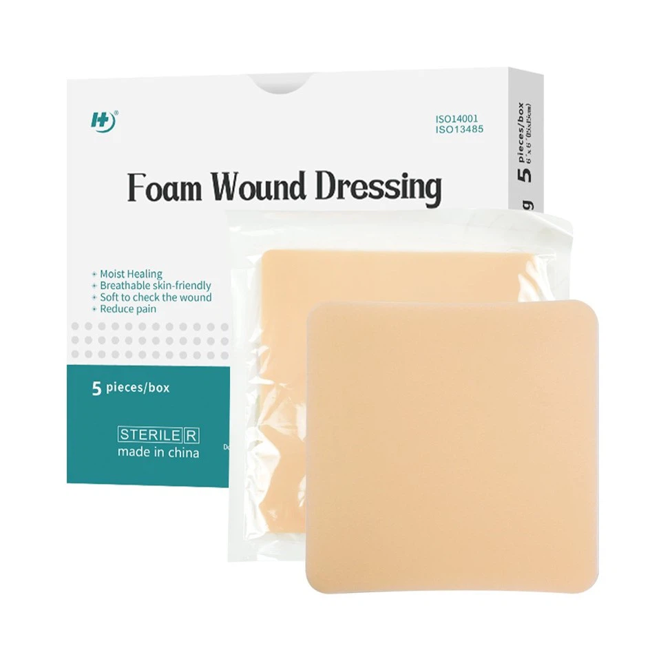 Sterile Non-Adhesive Foam Dressings For Wound Care Ulcers, Post Op Trauma, Injuries 4